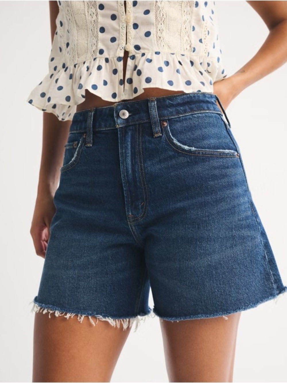 Abercrombie & Fitch curve love the dad short high rise size 32/14